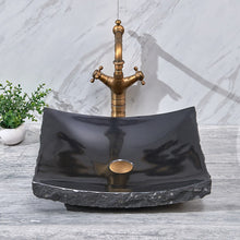 Lade das Bild in den Galerie-Viewer, Bathroom Marble Stone Basin Sink Bowl Bathroom Basin Stone
