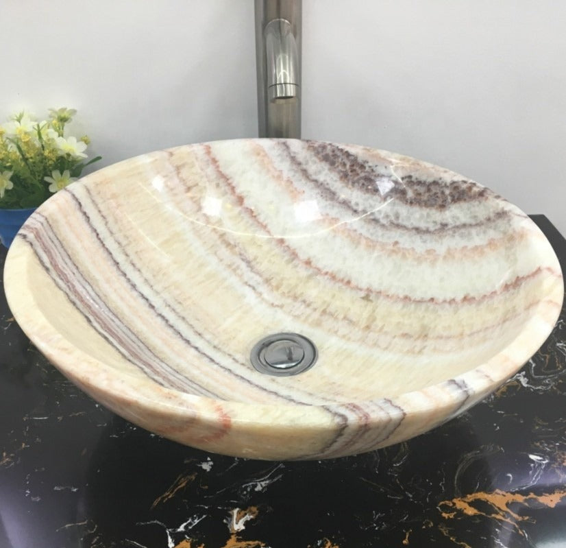 Beautiful Agate Stone Sink Basin Countertop