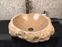 Cargar imagen en el visor de la galería, Beige marble artistic wash basin
