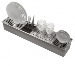 Undermount Built -In Plates , Utensils Storage Kitchen Cabinet Accessories