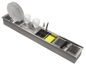 Undermount Built -In Plates , Utensils Storage Kitchen Cabinet Accessories