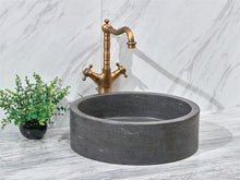 Lade das Bild in den Galerie-Viewer, Blue Marble Limestone Chinese Cheap Natural Stone Wash Basin
