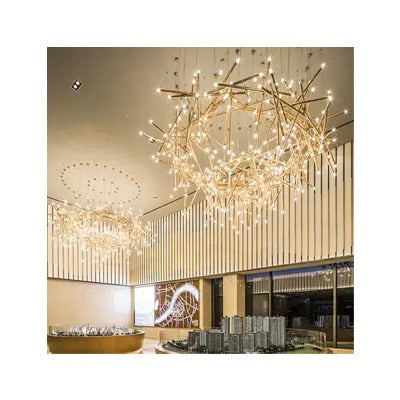 Casting brass branches frame with High quality crystal glass tear drops most modern Luxury Chandelier  "Price depends on the size you need"
