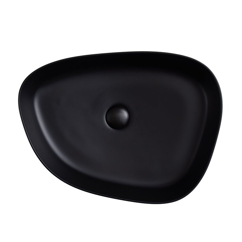 Black Basin Sink Porcelain Art Tabletop Bathroom Sink