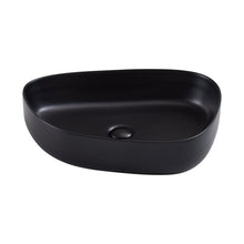 Cargar imagen en el visor de la galería, Black Basin Sink Ceramic Art Table Top Bathroom Sink
