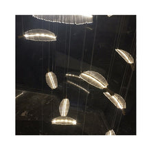 Load image into Gallery viewer, Chandelier for hotel Pendant Light Led Copper Luminous Acrylic Lamp Decorative Modern Style &quot;Price depends on the size you need&quot;
