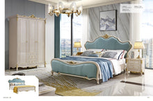 Cargar imagen en el visor de la galería, Antique Royal European Style Solid Wood Bedroom Furniture Classic Bedroom Set
