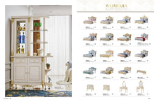 Cargar imagen en el visor de la galería, Antique Royal European Style Solid Wood Bedroom Furniture, Classic Bedroom Set
