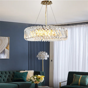 Hanging Lamp Crystal Pendant Light Modern Luxury Ceiling