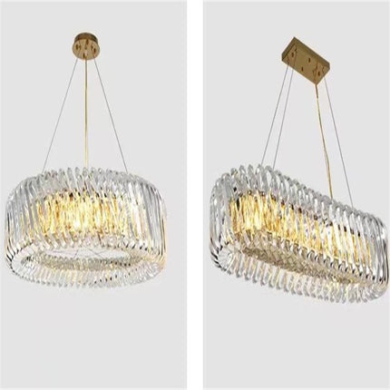Hängelampe Kristall-Pendelleuchte Moderner Luxus Deckenleuchte 