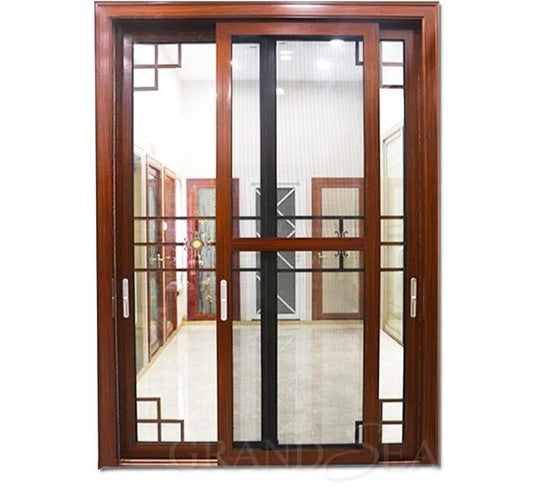 Aluminum Frame Tempered Glass Living Room Door Sliding (PLEASE SEND YOUR SIZE)
