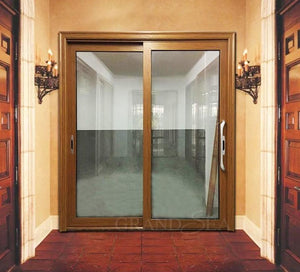 Aluminum frame tempered glass living room door sliding (PLEASE SEND YOUR SIZE)