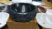 Cargar imagen en el visor de la galería, Chiseled Finished Surface Marble Basin Stone Wash Basin Granite Sink
