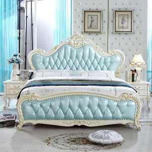 Victorian Bedframe European Bedroom Furniture Hand Curve