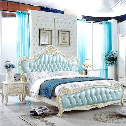 Victorian Bedframe European Bedroom Furniture Hand Curve