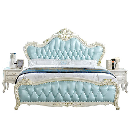 Victorian Bedframe European Bedroom Furniture Hand Curve