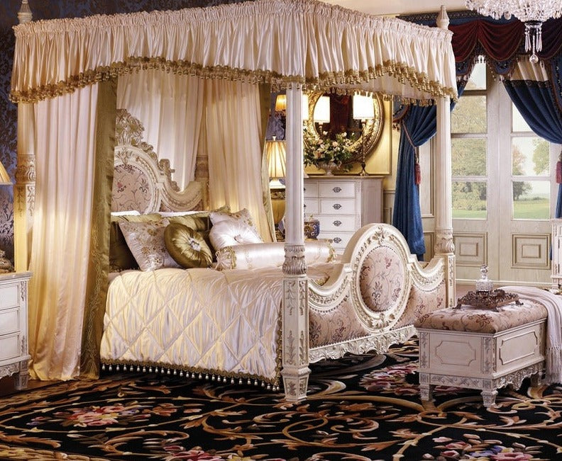 Classic King Size Bedroom Set European Style Hot Sell Royal Luxury Bedroom Furniture Set