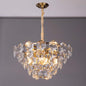 Contemporary design home decorative round grey crystal gold pendant lights hotel luxury modern