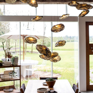 Creative glass chandelier of Nordic post modern