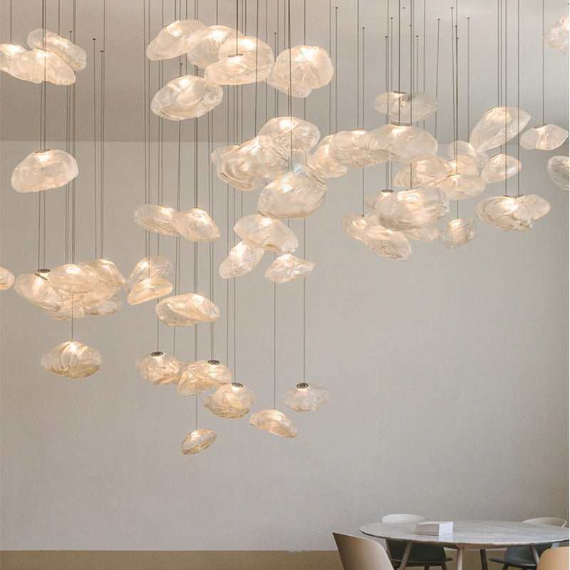 Creative glass chandelier of Nordic post modern