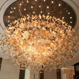 Customized Lighting Foyer Large Chandelier Luxury Ceiling Light Crystal Ball Chandelier