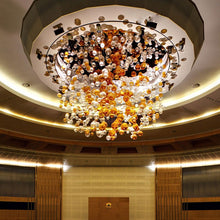 Load image into Gallery viewer, Customized Lighting Foyer Large Chandelier Luxury Ceiling Light Crystal Ball Chandelier
