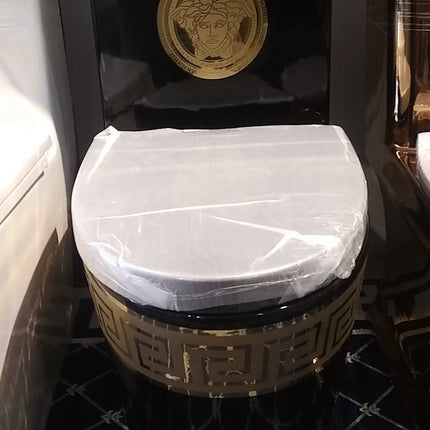 A luxury edition black and gold electroplated porcelain toilet bowl with gold detailing, positioned in a bathroom setting.

black gold toilet bowl
luxury black toilet wc
electroplated porcelain toilet
designer bathroom toilet
luxury sanitary ware toilet
modern black gold toilet
premium porcelain wc toilet
high end bathroom toilet