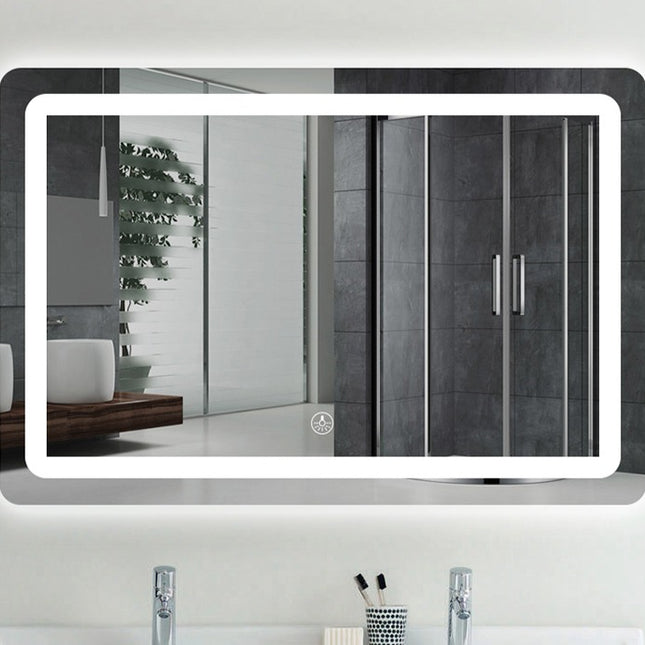 Rectangular Led Light Mirror Touch Screen