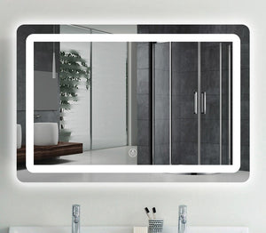 Rectangular Led Light Mirror Touch Screen