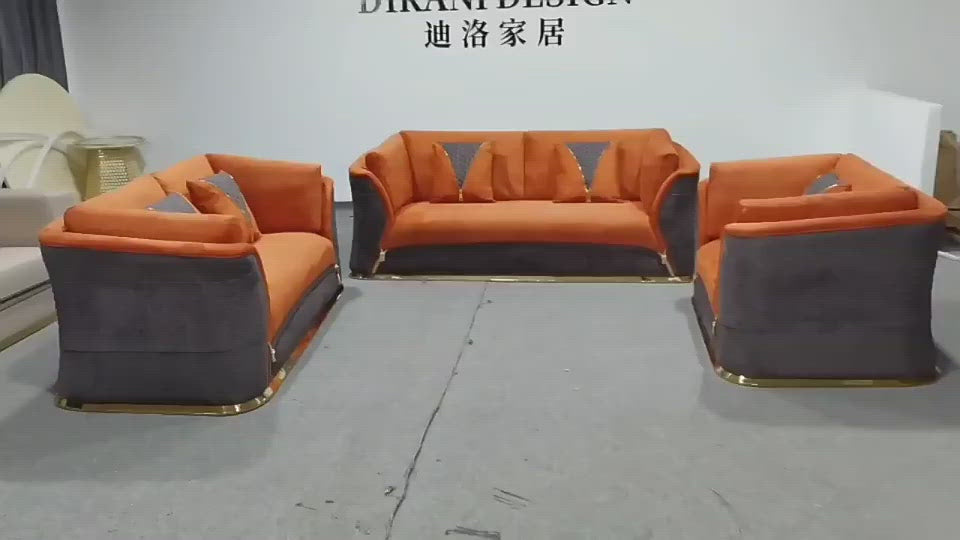 Vogue livingroom furniture Italian sofa set leather modern luxury living room furniture