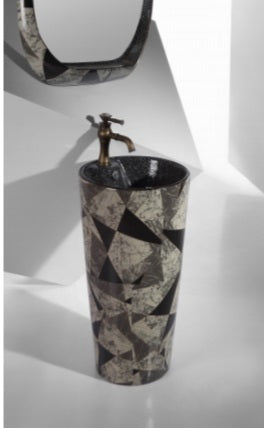 Hand Washing Basin Standing Pedestal Washbasin