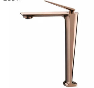 Luxury Water Sink Brass Rose Gold Bathroom Lavatory Hot Cold Water Basin Faucet Mixer Tap