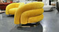Luxury Stainless Velvet Chair Sofa Single Curve