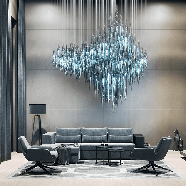Factory supply luxury hotel custom colorful modern Big project chandelier & pendant light "Price depends on the size you need"