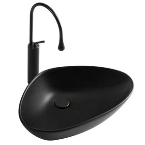 Black Wash Basin Ceramic Sink Tabletop
