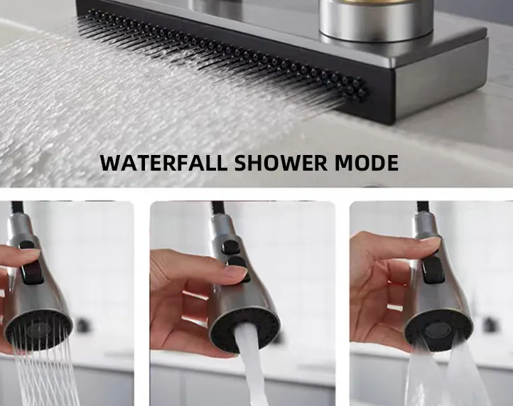 Pull down kitchen faucet

Pull out kitchen faucet

Single handle kitchen faucet

Double handle kitchen faucet

Commercial style kitchen faucet

Touchless kitchen faucet

Wall mount kitchen faucet

Deck mount kitchen faucet

Stainless steel kitchen faucet

Black kitchen faucet

Brass kitchen faucet

Matte black kitchen faucet