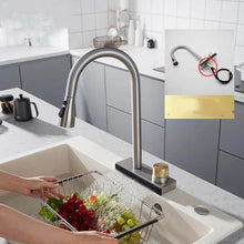 Lade das Bild in den Galerie-Viewer, Sink-waterfall--faucets kitchen,style flexible connections durable kitchen faucet,deck-mounted kitchen faucet for kitchen sink
