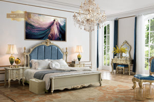 Classical golden bedroom furniture royal bedroom set