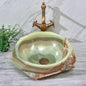 Green Jade Jade Stone Bathroom Sink Bowl