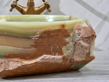 Charger l&#39;image dans la galerie, Green Jade Jade Stone Bathroom Sink Bowl
