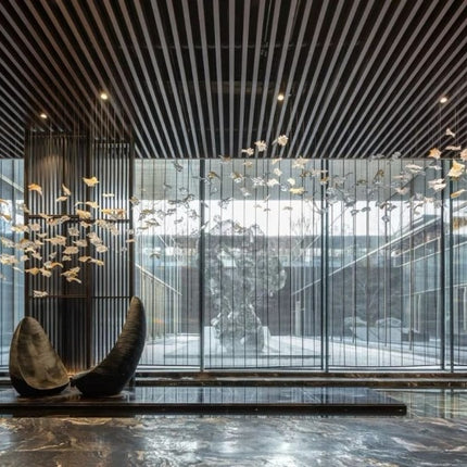 High performance customized maple leaf modern luxury glass crystal chandelier "Price depends on the size you need"