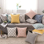 High Quality Geometric Embroidery Cushion Cover Pillow Case 18x18 inch Custom Cotton Pillow Cushion Embroidered Pillow Cover