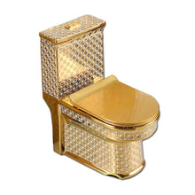 Load image into Gallery viewer, Luxury Gold Toilet Seat Bowl Soft Closing Electroplating Tornado Flush
