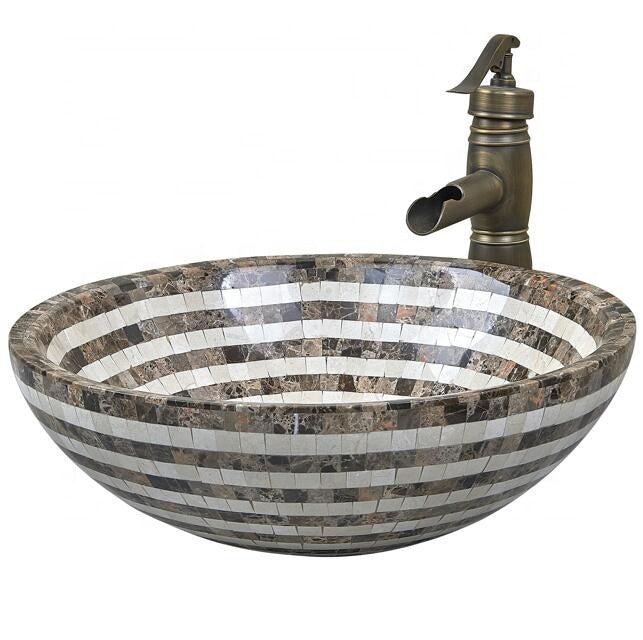 Mosaic Natural Stone Basin Bathroom Sink