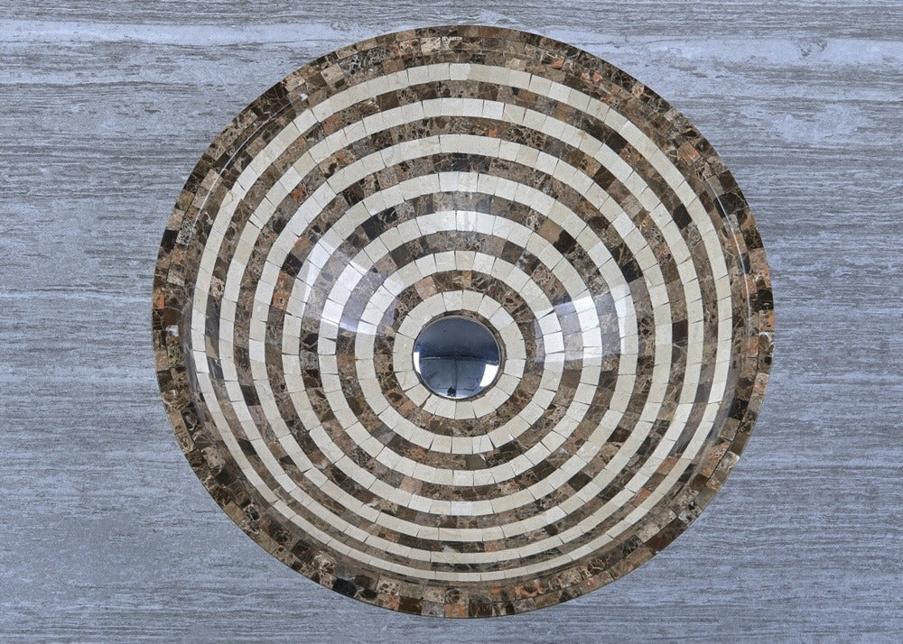 Mosaic Natural Stone Basin Bathroom Sink