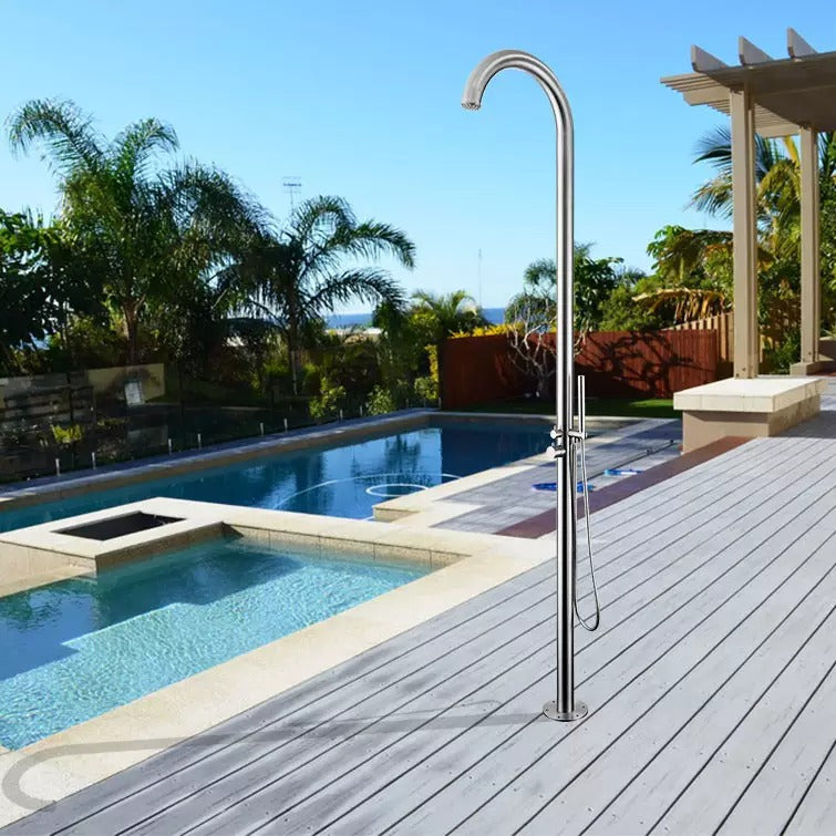 Hotel Bath Outdoor/Garden/Beach 304 Stainless Steel Beach Swim Freestanding Shower