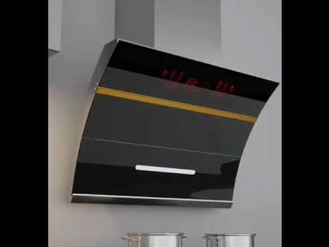 Two Motors Heater Auto Clean Gesture Control Kitchen Exhaust Range Hood Kitchen