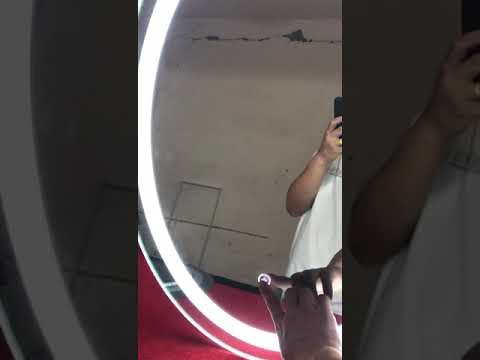 70x50cm Led Light Mirror Oblong Tri Color Changing Light