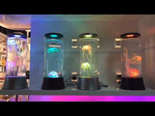 Cargar y reproducir el video en el visor de la galería, Aquarium led fantasy jellyfish light tank jelly fish led night light
