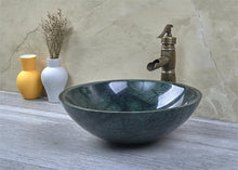 Charger l&#39;image dans la galerie, India Green Marble Stone Basin Bowl
